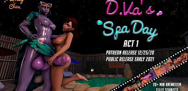  Dva Spa Day Act1 - TRAILER Overwatch Futanari 3D Hentai